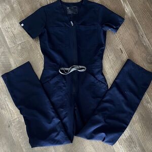 Figs Women's Navy Utility Zip Jumpsuit